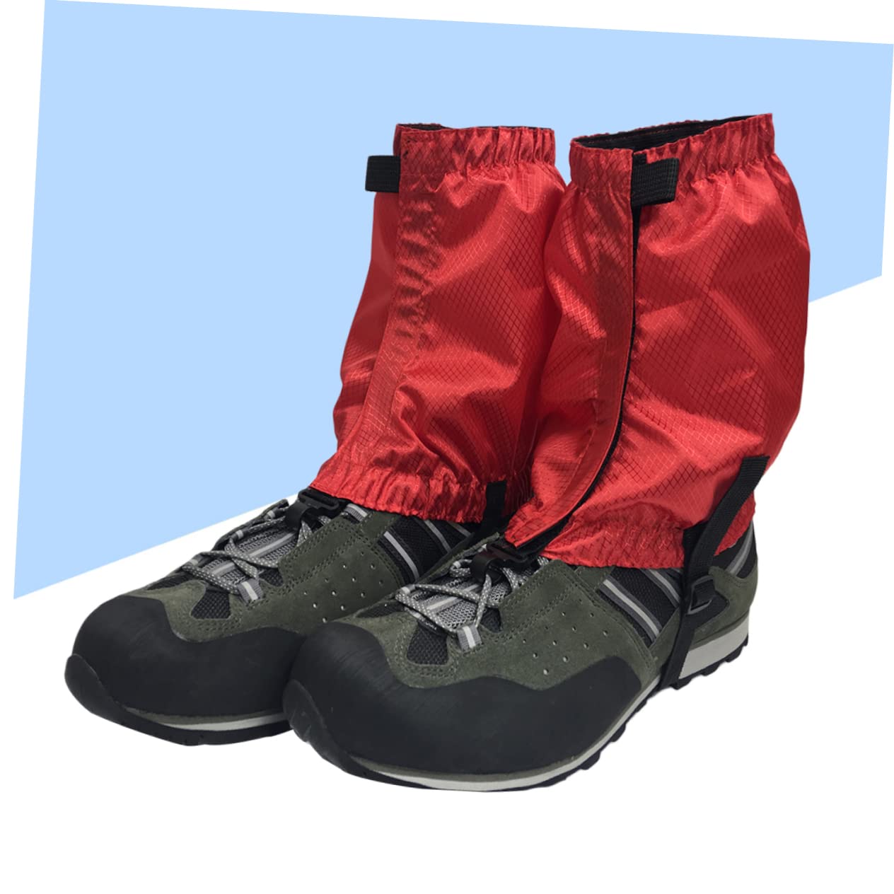 BESPORTBLE 3 Paires De Guêtres De Randonnée Dextérieur Rouges Légères Et Élastiques Faciles À Mettre Et À Enlever