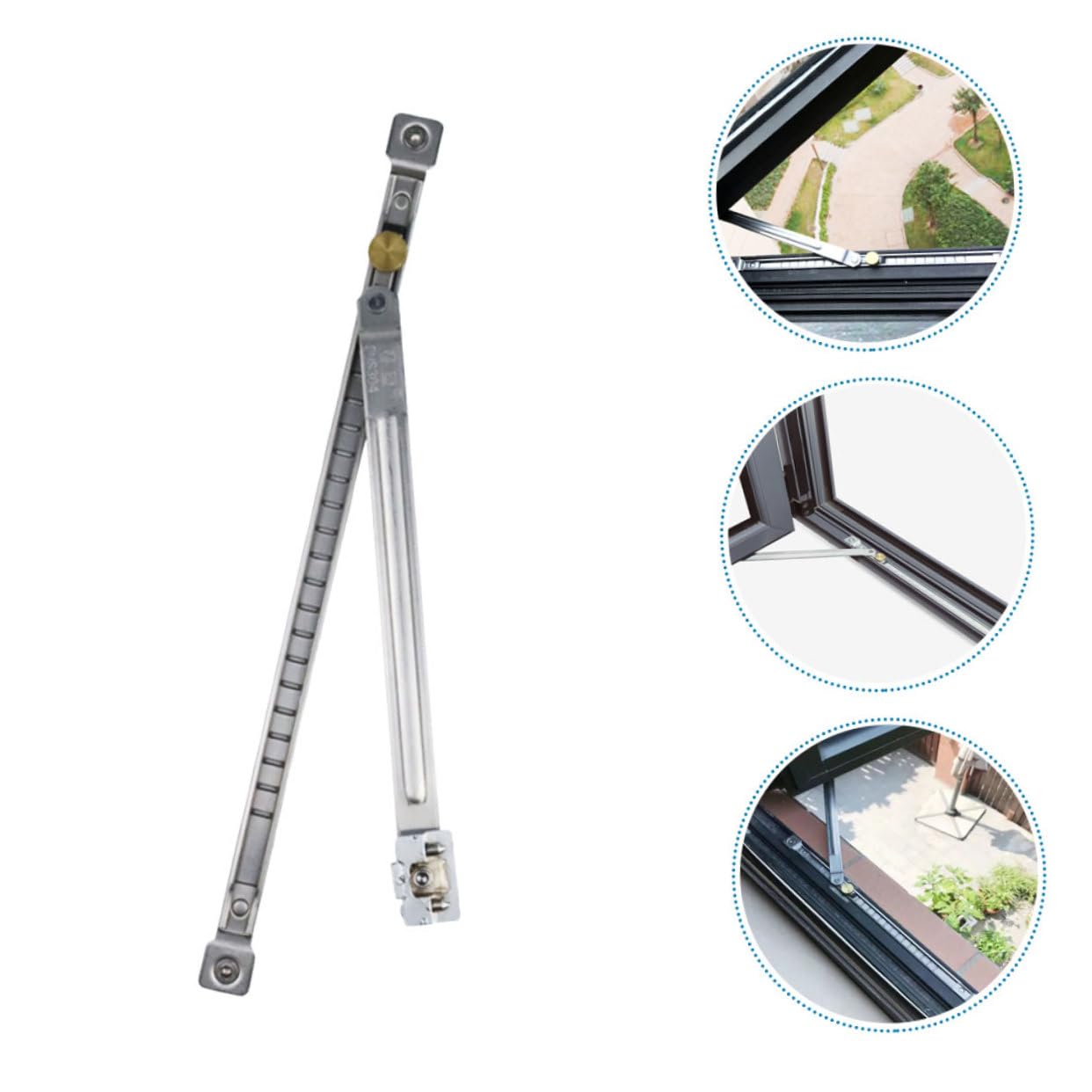 Gadpiparty 5stücke Fenstersicherheitsstange Mit Einstellbarem Windstützmechanismus Lange Bohrfreie Fensterbegrenzer Für Optimale Und Einfachen Einbau Für Verschiedene Fenstergrößen