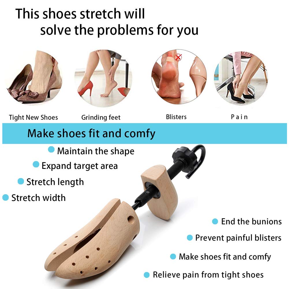 rismart Horma Zapatos en Hombre Mujer tipos de Zapatos, Hormas de Plástico, Justable Longitud y Anchura
