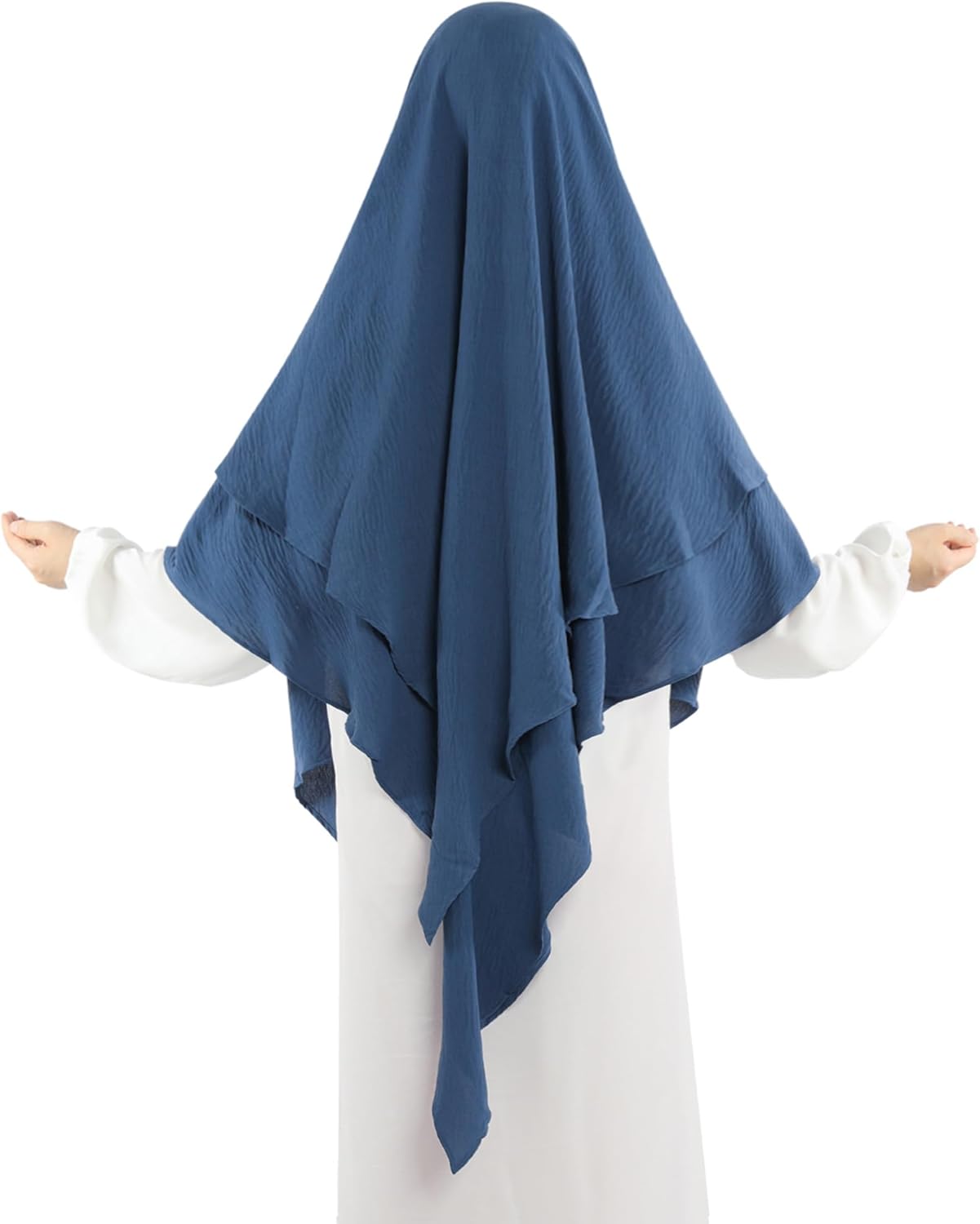 Khalat Muslim Prayer Hijab - 2 Layers Soft Breathable Islamic Dubai Women's Instant Long Hijab
