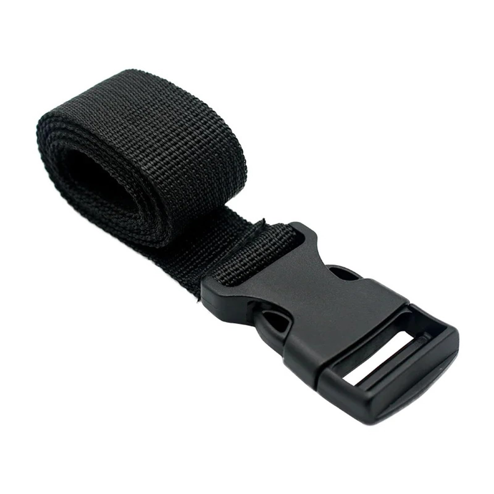 Tie Down Strap, Black Nylon Cargo Tie Down Luggage Lash Belt Strap with Cam Buckle for Travel and Outdoor Camping(1.5m)
