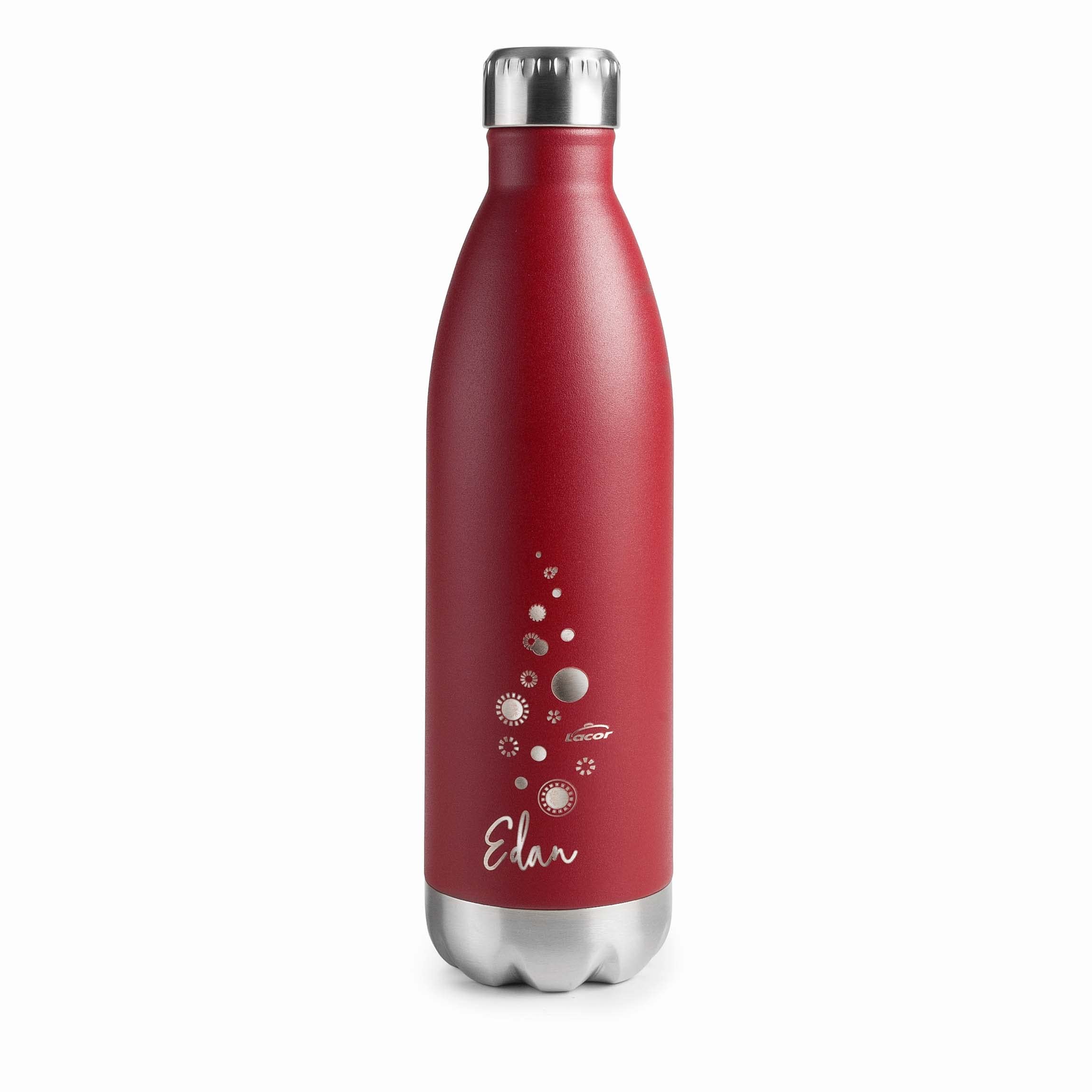 Lacor Double Wall Stainless Steel Bottle 0'75 l red