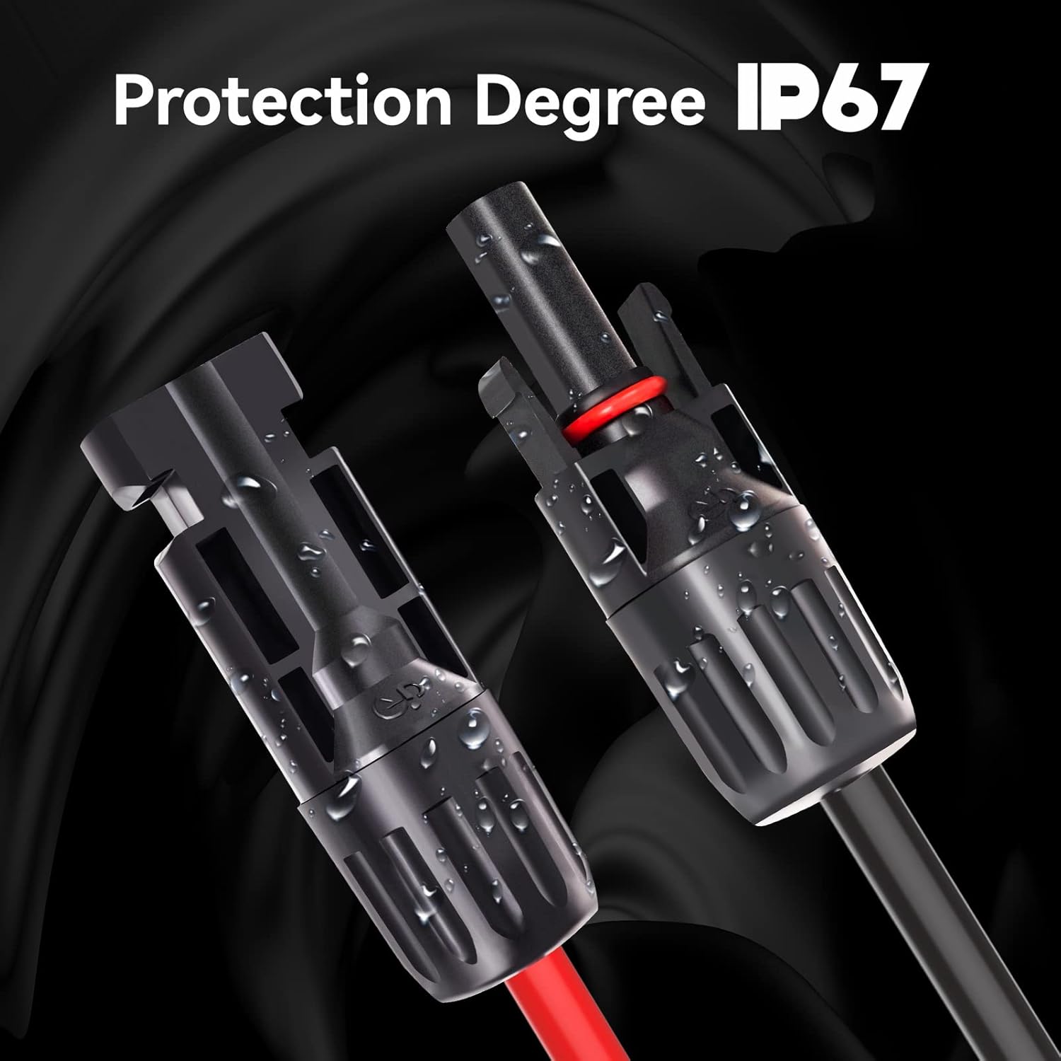 Nеw Prоduсt Goupchn Solar Extension Cable Male and Female Connector to Bare Wire 10AWG 50ft Red + Black with 1 Pair of Free Solar Panel Connectors Tор Brаndѕ Goupchn Solar Extension Cable Male and Female Connector to Bare Wire 10AWG 50ft Red + Black with 1 Pair of Free Solar Panel Connectors