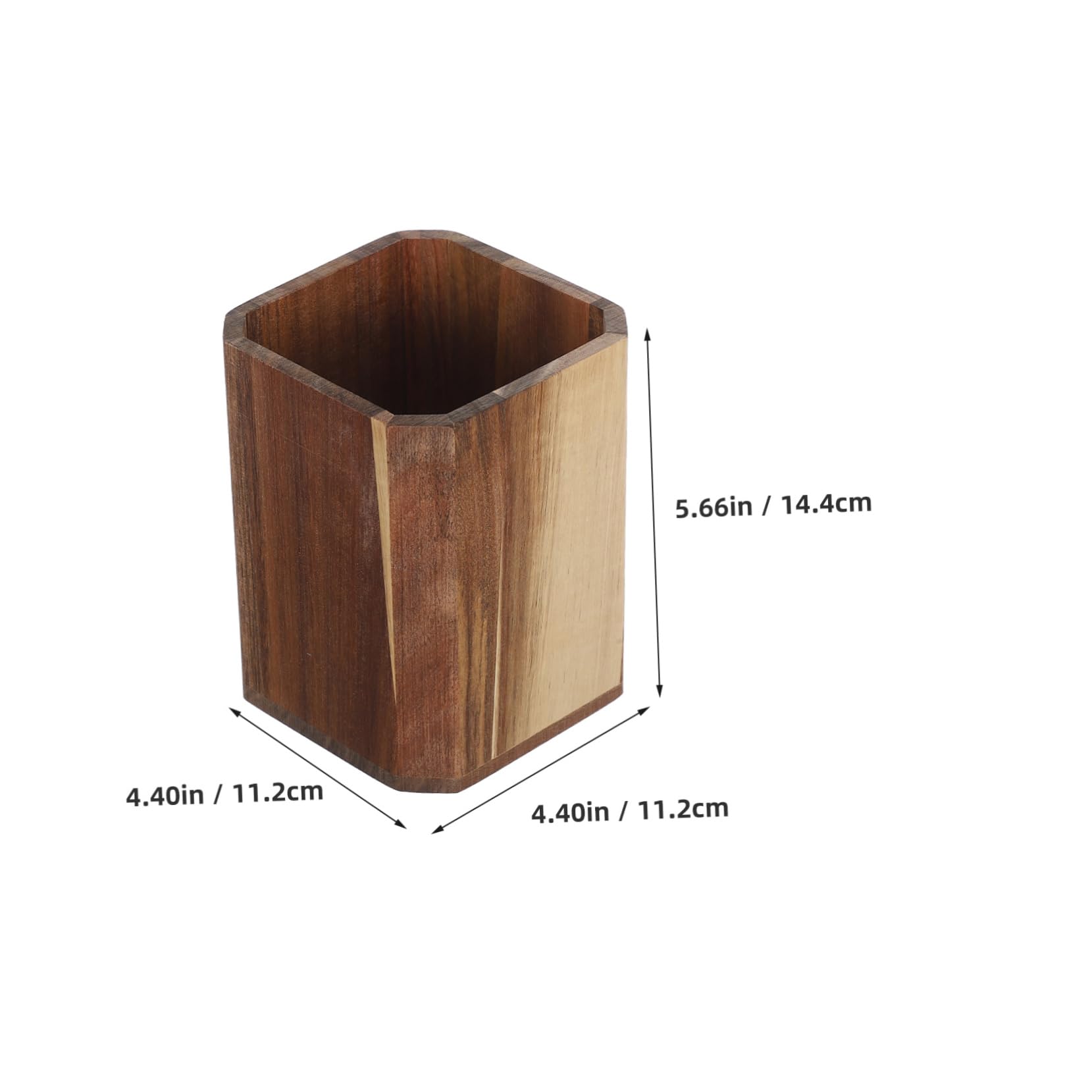 Ciieeo Kitchen Utensil Holder: Wooden Utensil Crock Cutlery Holder Spoon Fork Chopstick Storage Organizer For Farmhouse Kitchen Countertop Decor