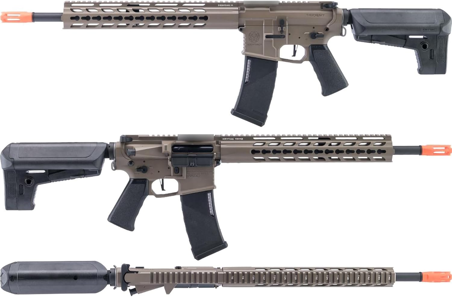 Evike Airsoft - Krytac Full Metal Trident MKII SPR AEG Airsoft Rifle