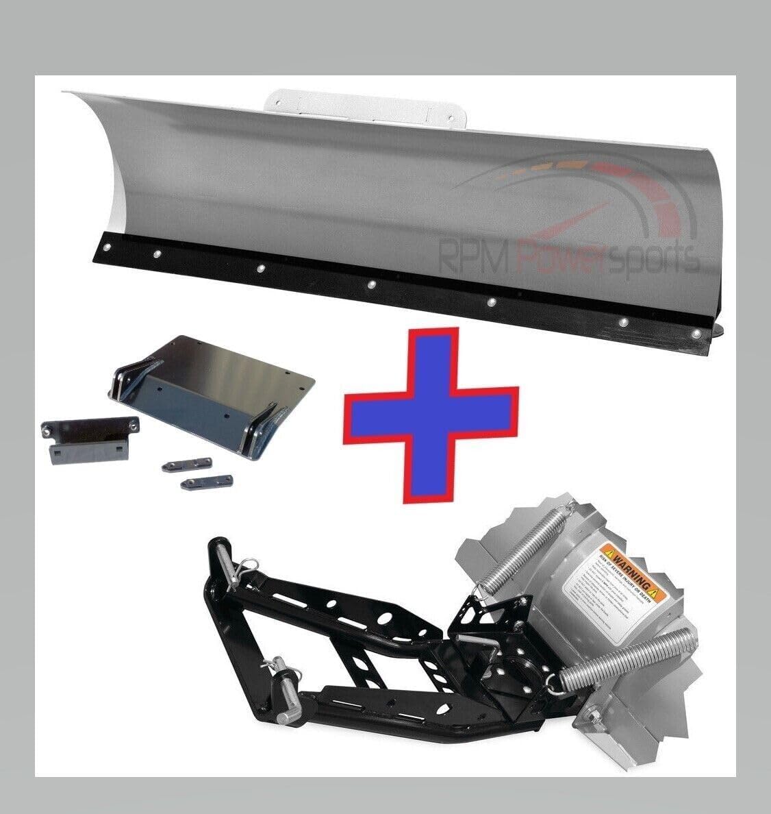 RPM KFI UTV 60" Steel Snow Plow Kit Can-Am Maverick Trail & Sport 2018-2023