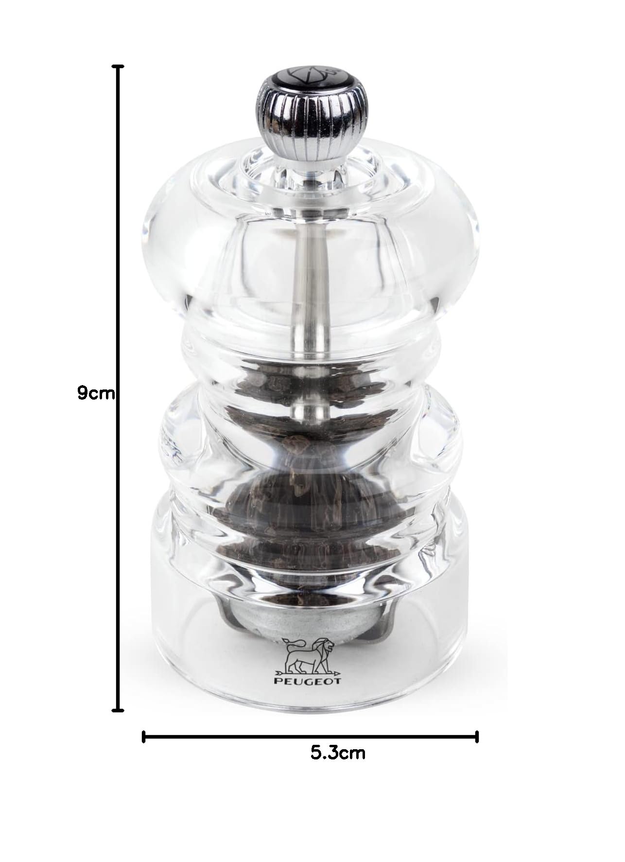 Amazon｜PEUGEOT（プジョー）ペッパーミル 9cm ナンシー｜アクリル