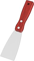 Vista 10 de Cuchillo de masilla, herramienta raspadora de acero inoxidable de 1 pulgada, cuchillos de metal con mango de madera para paneles de yeso