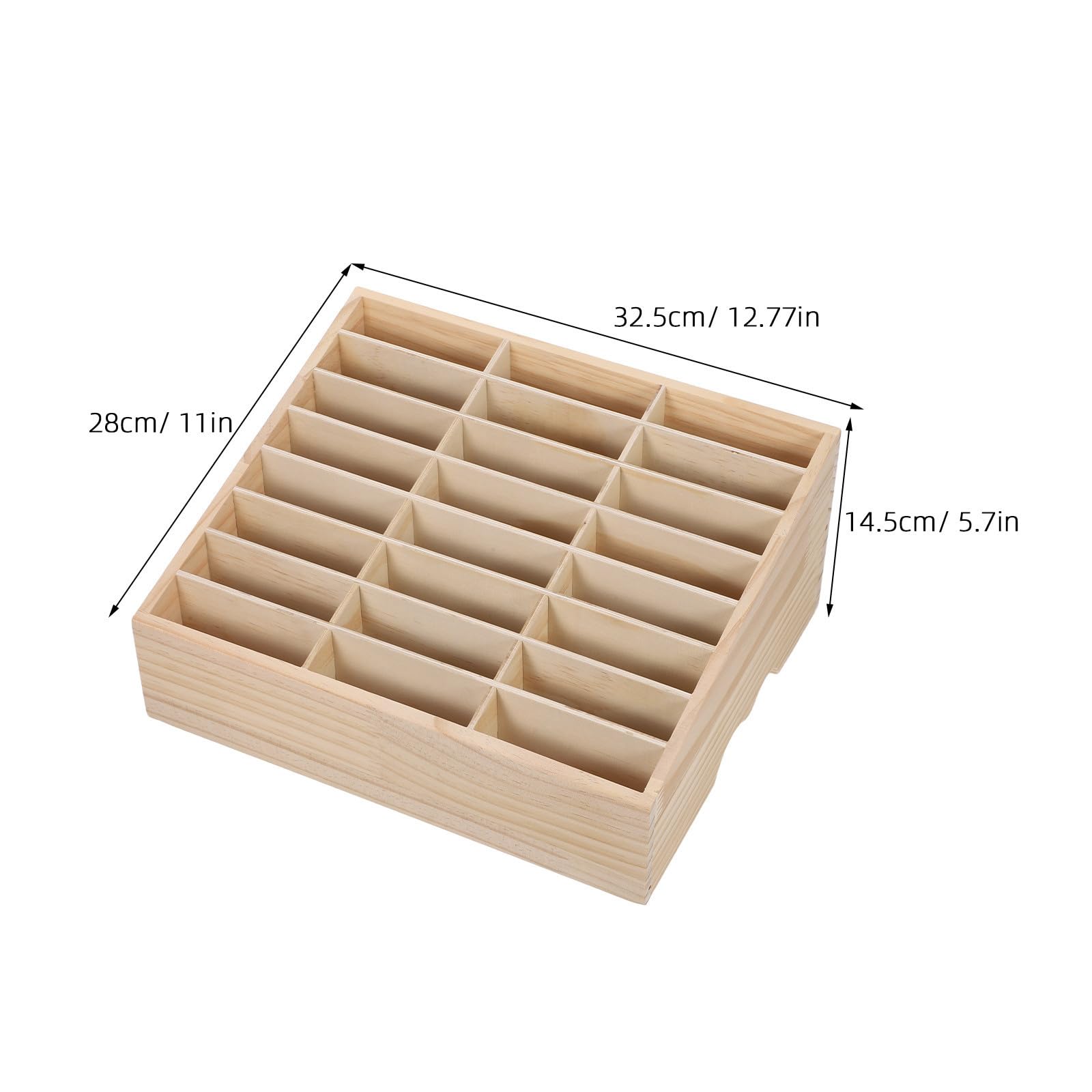 BESTOYARD Boîte de Rangement en Bois à Grille pour Bureau et Classe