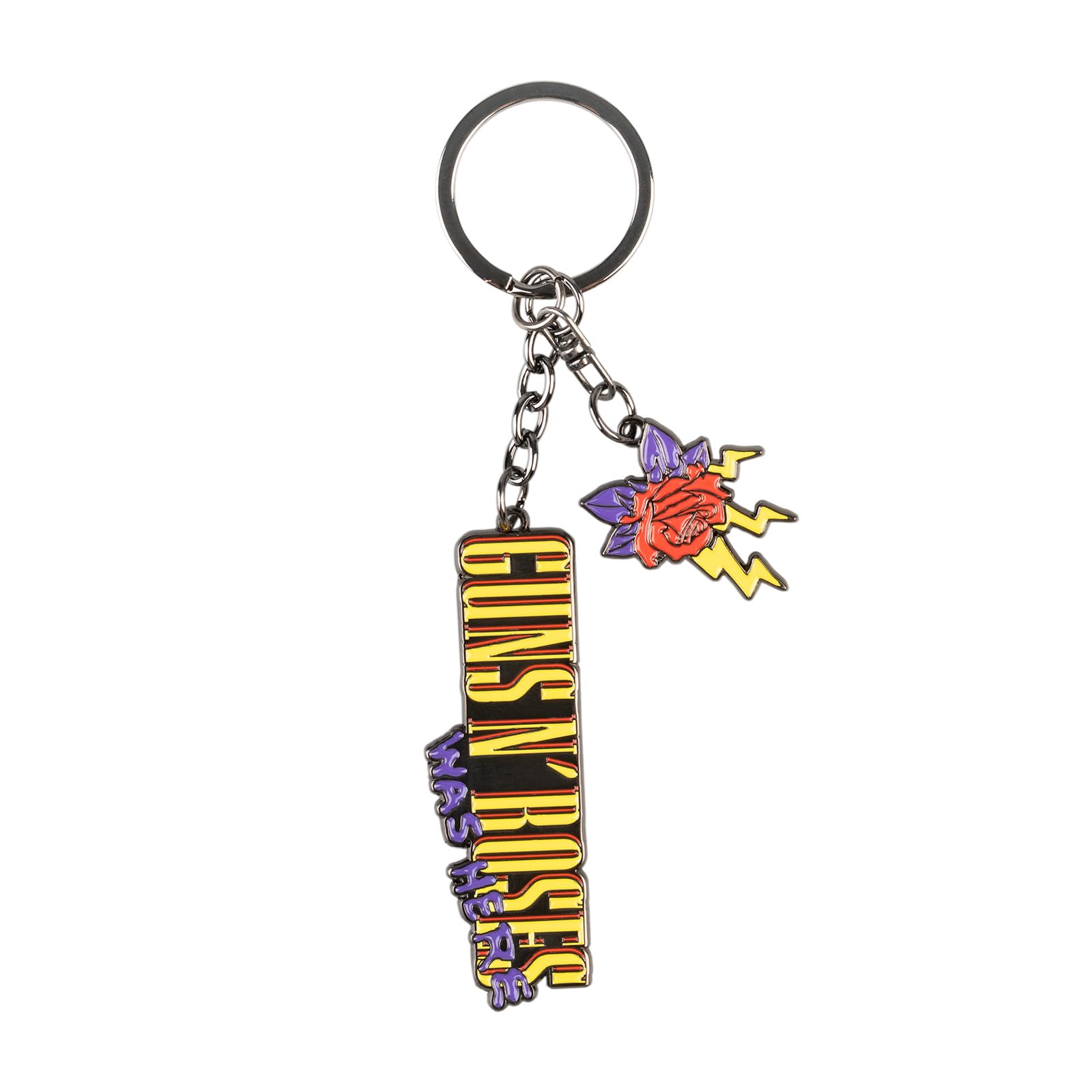 Grupo Erik Keyring - Guns N Roses Merch | Official Merchandise Guns And Roses Gifts Under 10 Pounds, Keychain Music Gifts For Men & Women, Cute Keyring, Cool Keyrings