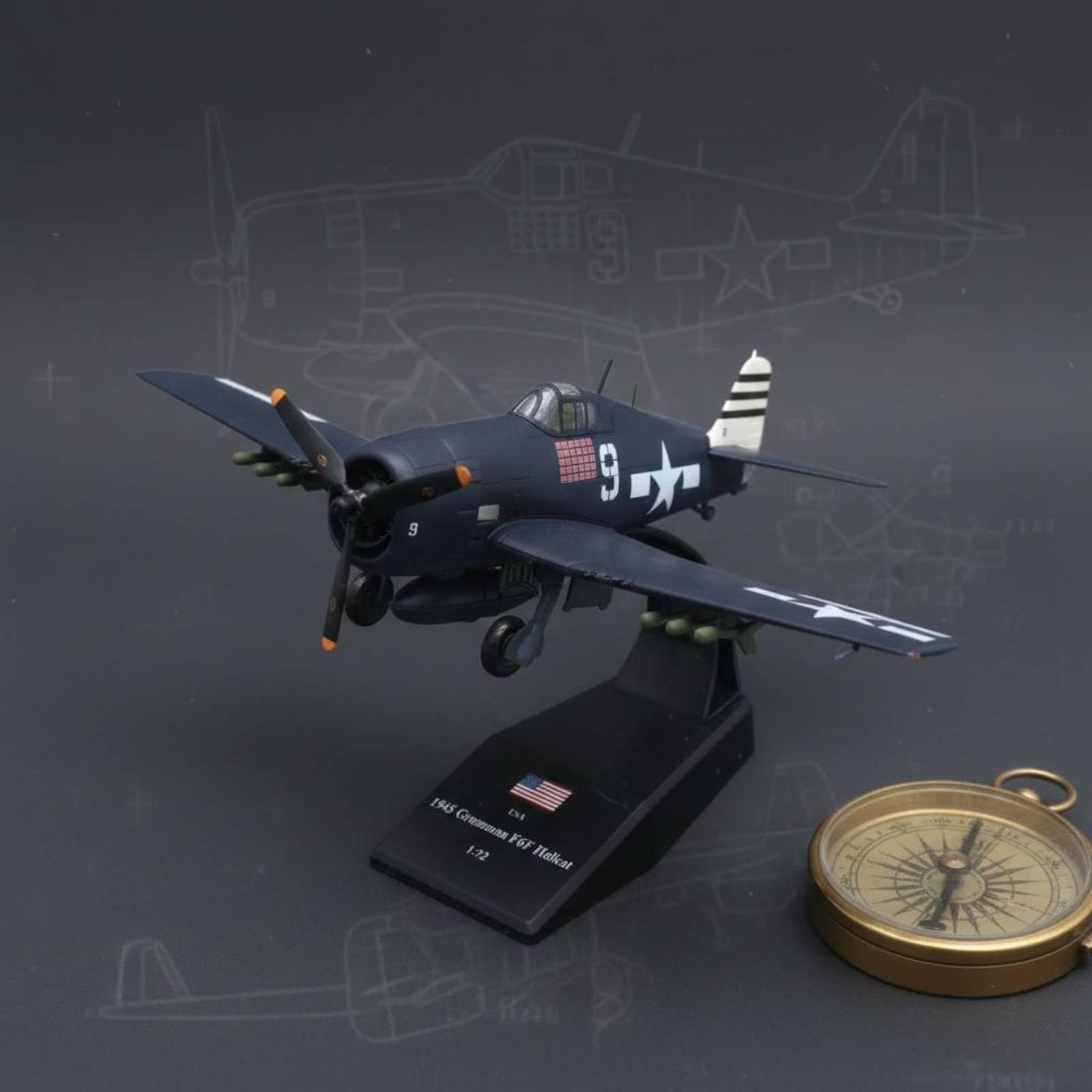 Amagogo Aereo Modello Aeronautico Riproduzione Aeroplano Collezione Lega con Dettagli Storici Display con Supporto Adatto per Ufficio Salotto Vetrina