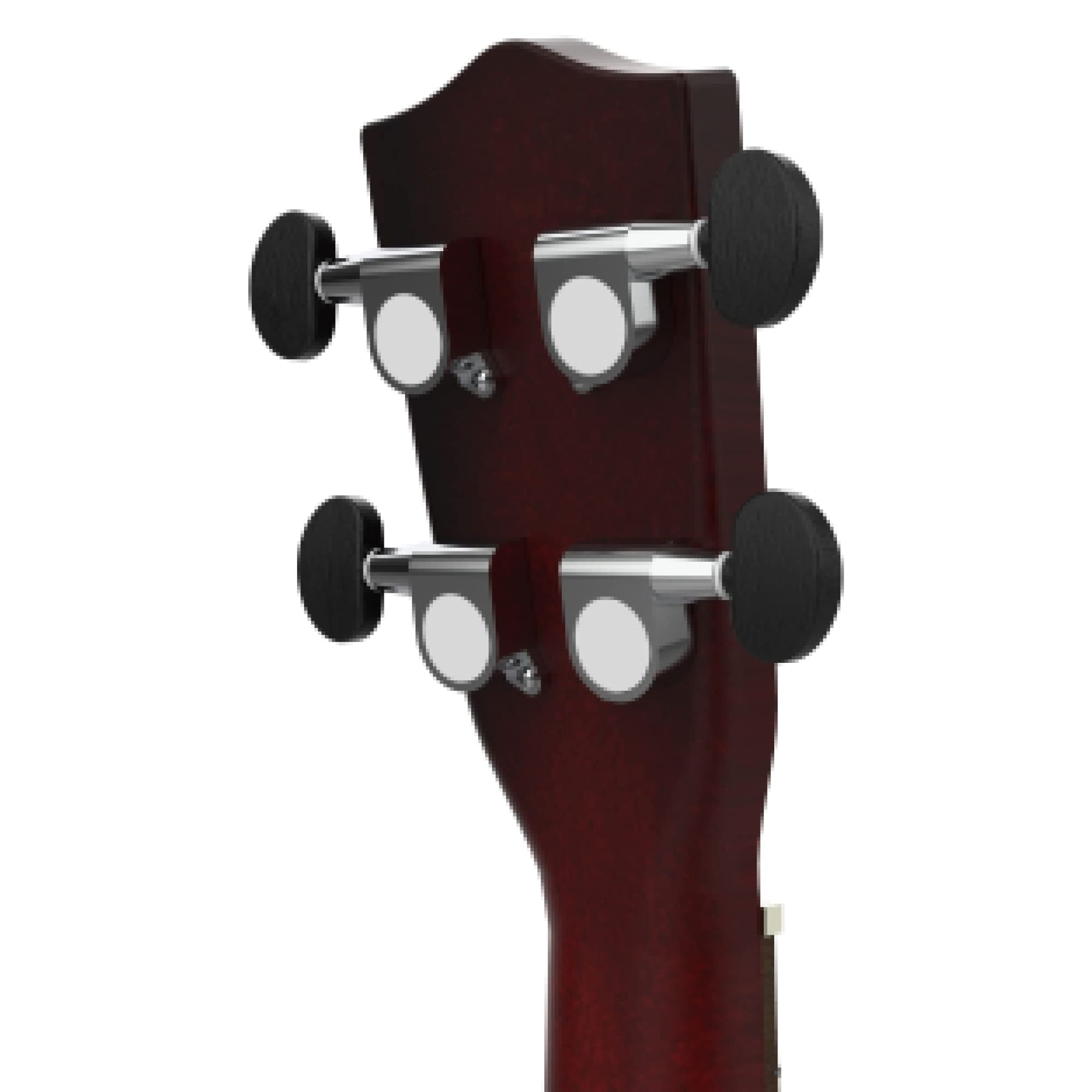 MONKEY LOOP Jungle Pack Rouge – Ukulélé Soprano – Cordes Aquila – Comprend Un étui pour ukulélé, Un accordeur, Un plectre et Un Chiffon de Nettoyage – Tilleul – Couleur Rouge