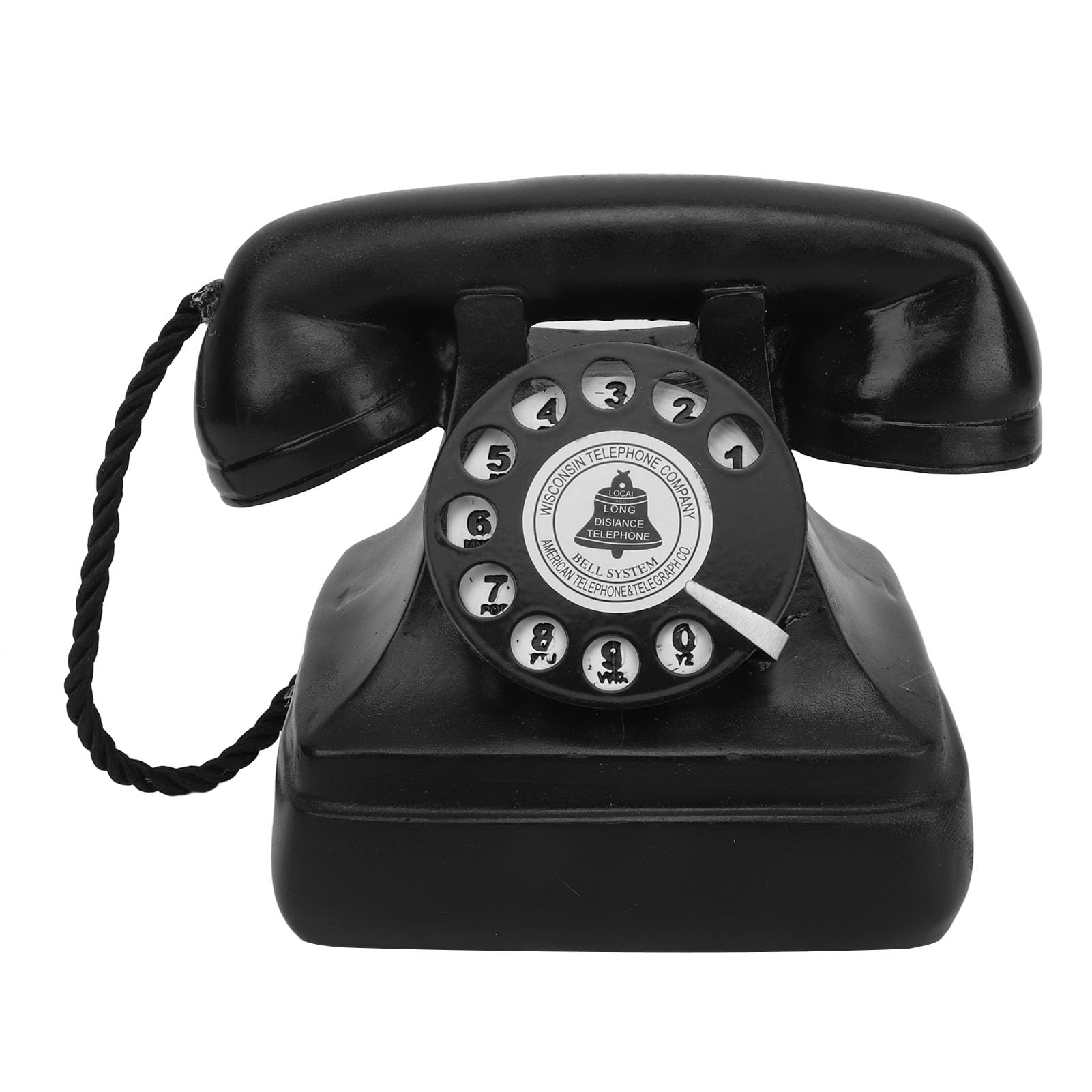 Generic Vintage Corded Festnetz, Elegantes Harz -Retro -Telefonmodell für Home Office Decor, Luxuriöse Familienfreunde