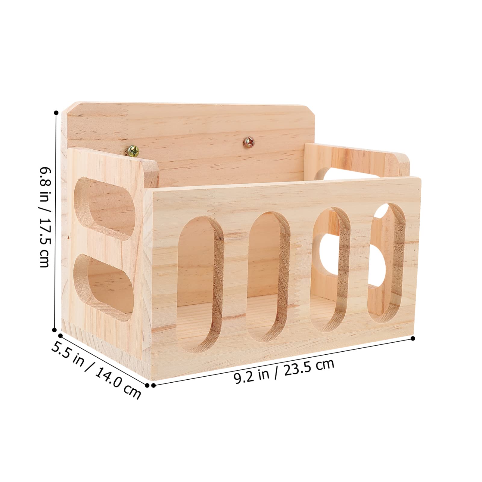 POPETPOP Pesebre Heno Hámster De Conejitos Alimentador de de de Madera Alimentación de Alimentos Rack Rack Alimentador para Guinea Pig Chinchilla Dispensador De Comida para Accesorios