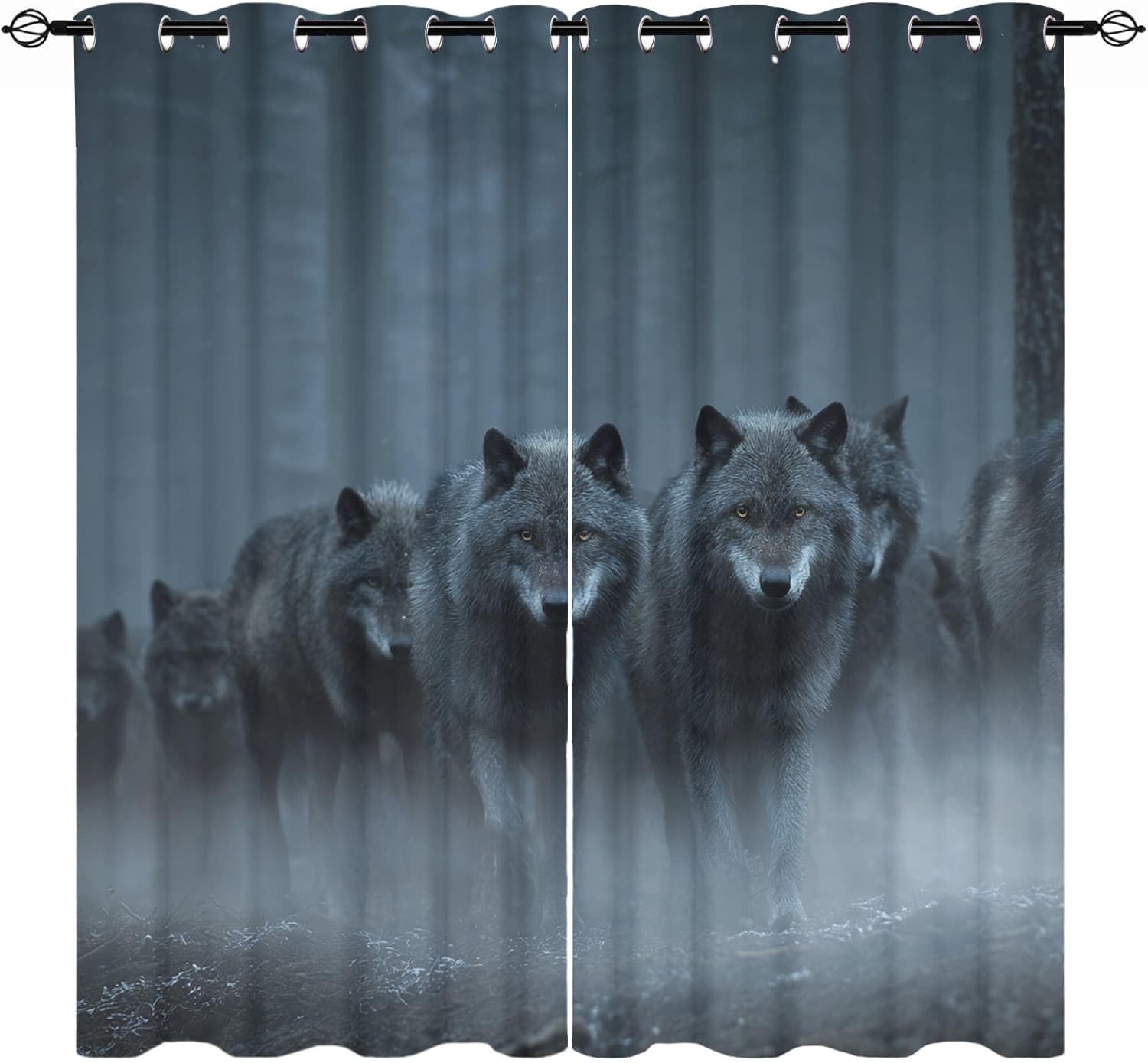 Rideau isolant loup 140x245 cm pour stopper le froid et la lumière du jour