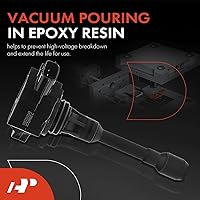 Vista 3 de A-Premium Paquete de bobinas de encendido del motor compatible con Nissan Versa 2012-2019, Versa Note 2014-2019, 1.6L 1.8L