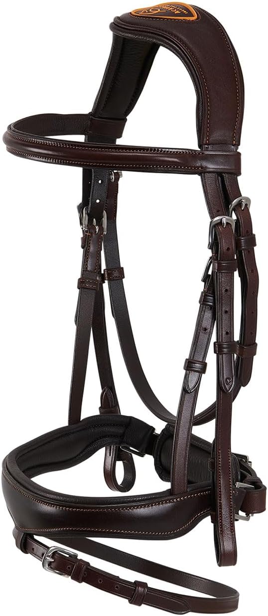 Acavallo Maestà Bridle Headstall Calfskin, Full Size, Dark Brown