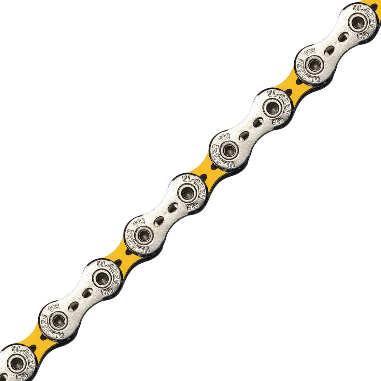 TAYA 11 Speed Color Bike Chain, ONZE-111(UL), 116 Links | Sunny Yellow | Light Weight Design
