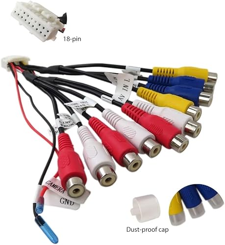 Miniatura 2 de XDCPA10BT dual para pre-amplificador/salida de entrada AV de vídeo y cable de la cámara 18 Pin conector transmisión rápida