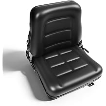 Universal Tractor Seat with Slide and Adjustable Backrest Compatible with ATV UTV Forklifts Excavators Golf Carts Dozers Tractors Lawn Mower