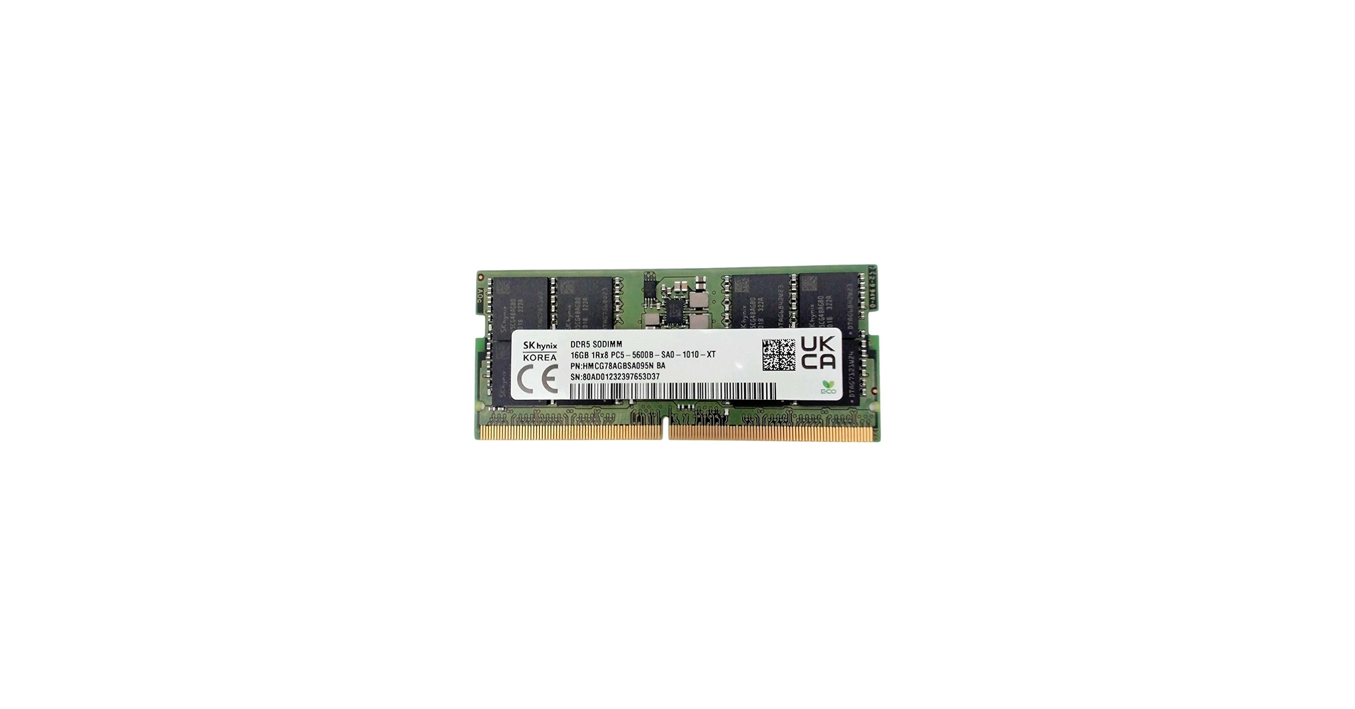 SK-Hynix 16GB 5600MHz DDR5 PC5-44800 Non-ECC CL46 262-Pin