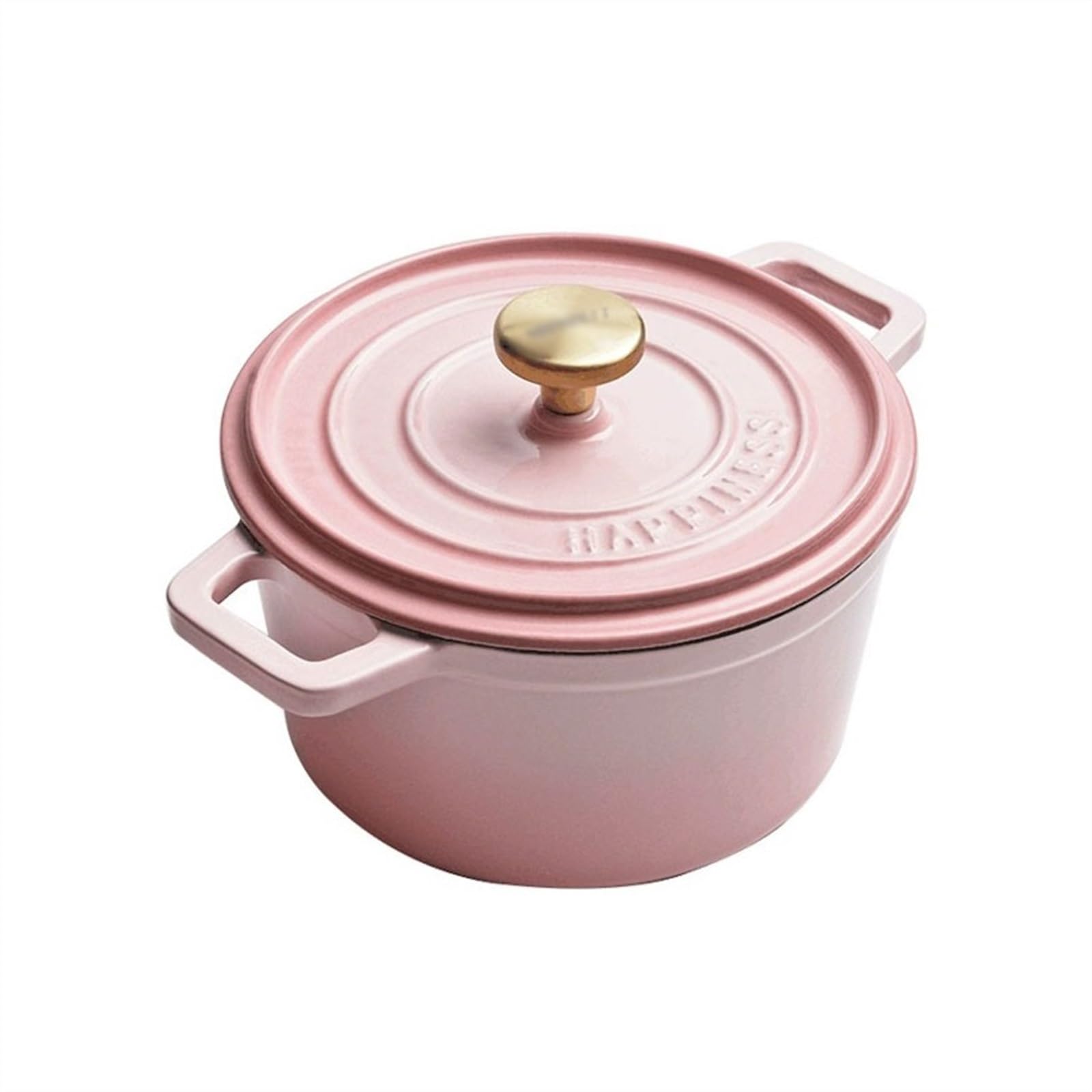 Cacerola poco profunda con tapa, cacerola de hierro fundido, cazuelas, olla esmaltada, olla for cocinar estofado, olla de hierro fundido de gran capacidad de 3,2 l for el hogar, olla for sopa