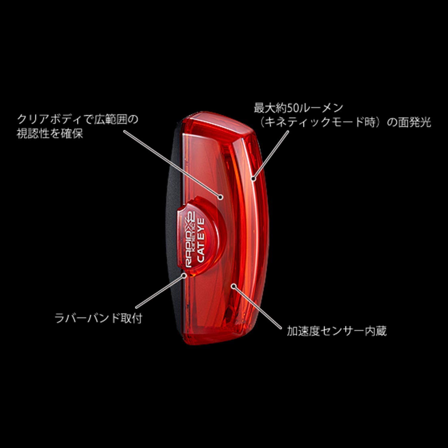 Amazon.co.jp: キャットアイ(CAT EYE) 自転車用リアライト テール