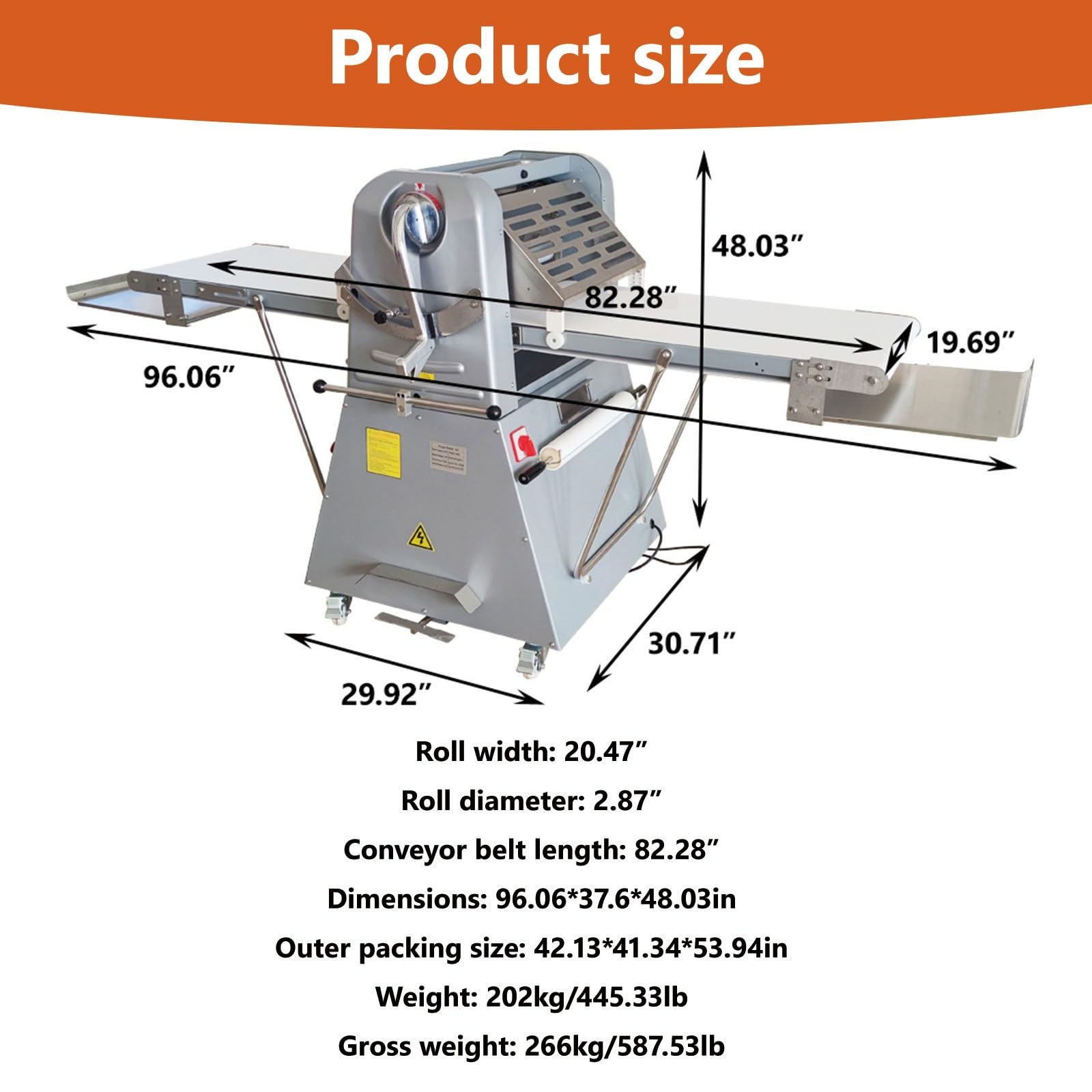 BEILOCKERY 110V Commercial Dough Sheeter, Vertical 1-50mm Adjustable Thickness Electric Pastry Machine, Foldable Stainless Steel Dough Roller Press Machine for Baking Pastry