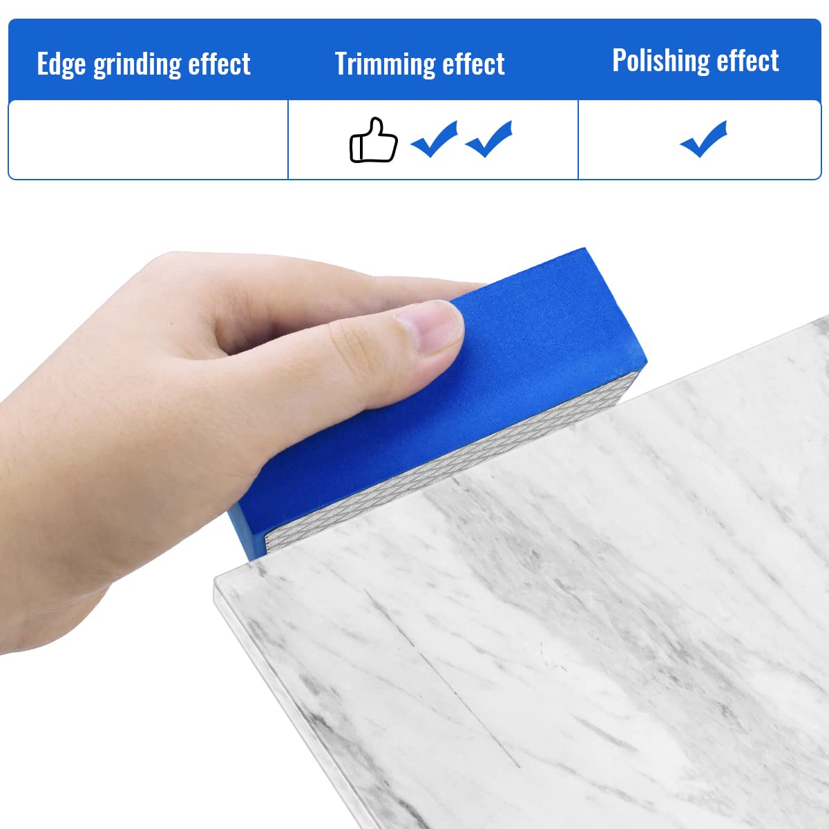 Diamond Hand Sanding Block - Glass & Tile Polishing -4