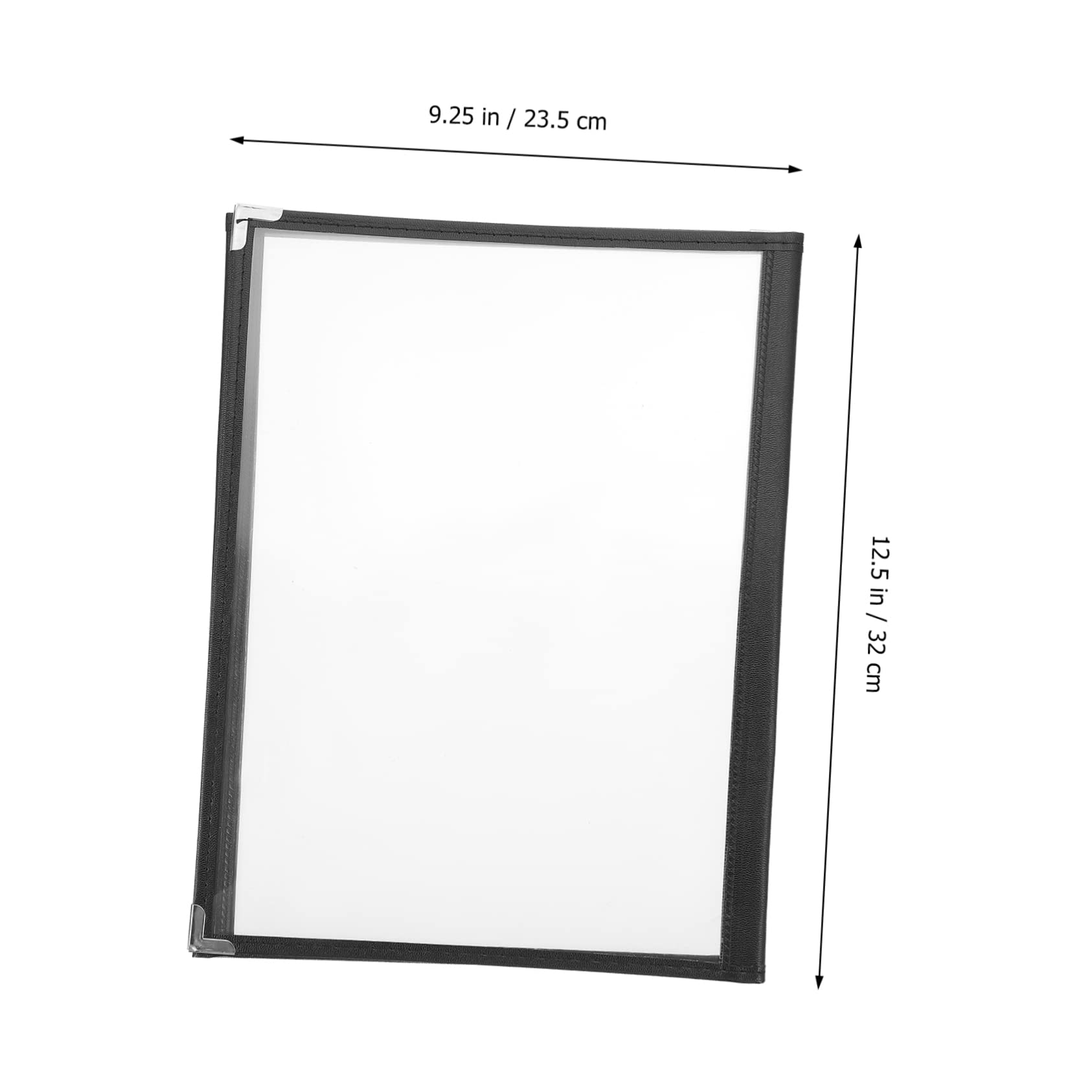 Cabilock Elegant PVC Menu Folder Separator Restaurant Binder Cover for Menu Sleeves Binder