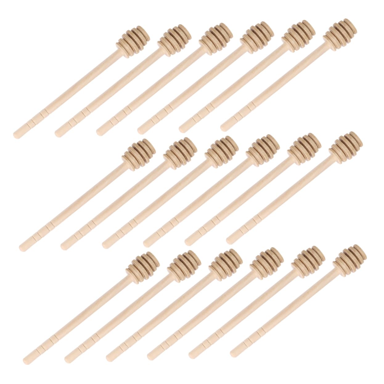 PRETYZOOM 20pcs Sturdy Honeycomb Dipper Wands for Coffee Milk Jam for Home Use and Wedding Party Favors Elegant Design and Compact Portability
