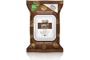 Yes to Coconut Refreshing Coconut Wipes, Brown, 30 Count