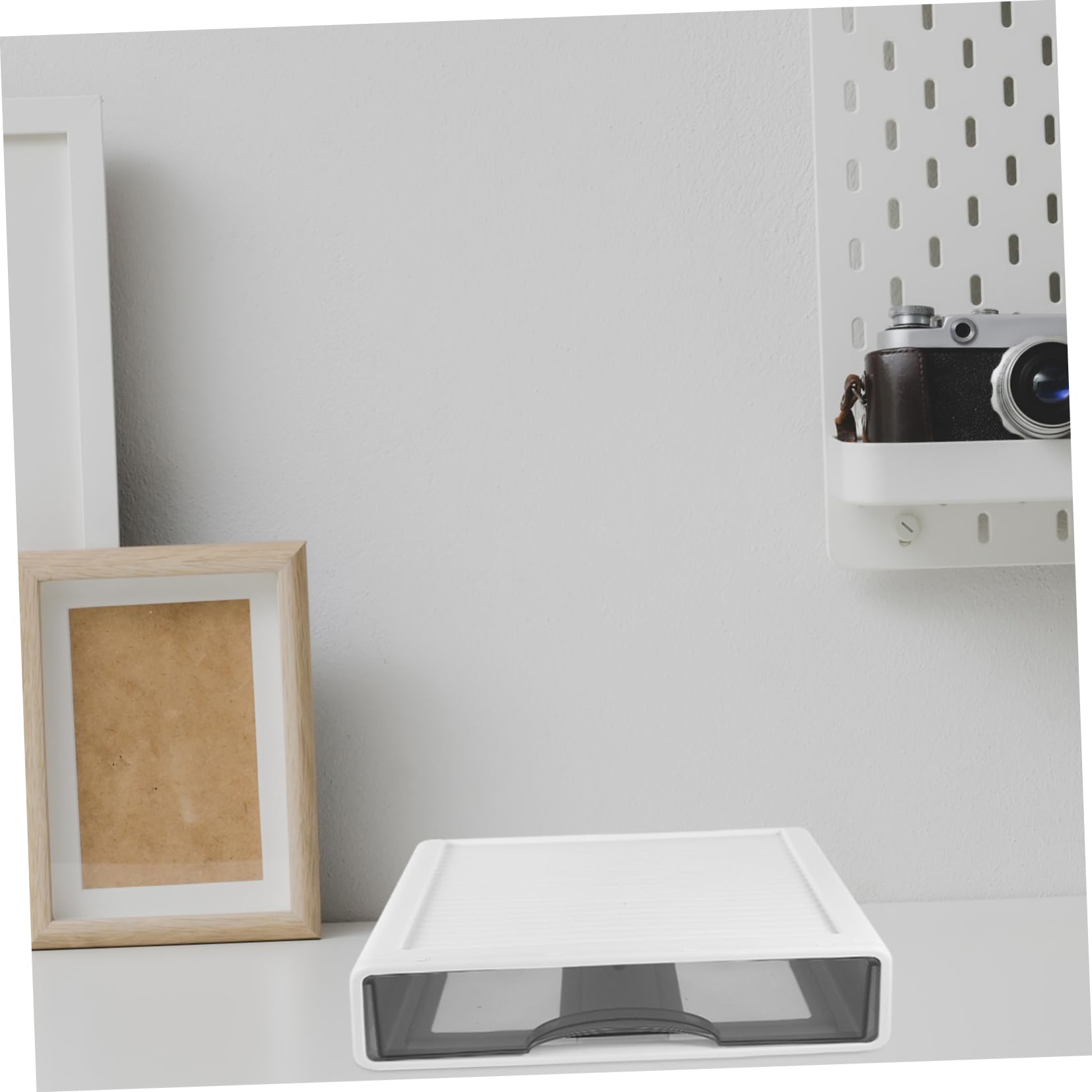 Caja de Almacenamiento de Plástico Cajones para Oficina y Tocador, Diseño Pequeño Tipo Cajón, Capacidad Grande y Estructura Resistente para Organizar Maquillaje y Objetos