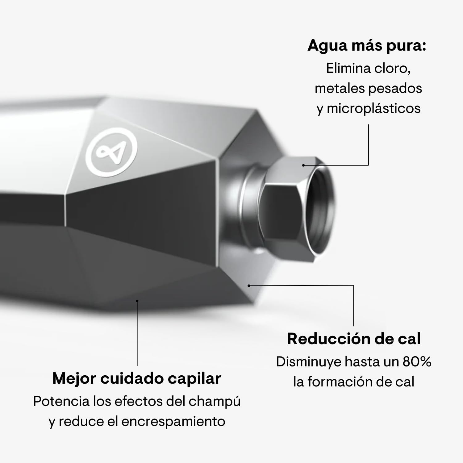 Modesta Cassinello - Pack H03 Champú Brillo y Vitalidad 250 ml + Filtro de Ducha ShowerPro Diamond - Cabello más brillante, hidratado y protegido - Filtro que Elimina más de 70 Contaminantes