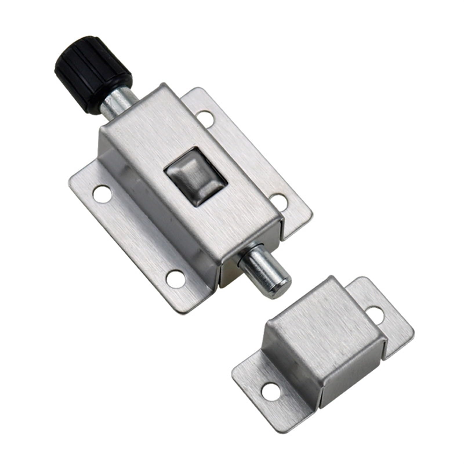 Cerradura de perno automática de acero inoxidable DK611-2-A - Pestillo con resorte for puertas, ventanas y gabinetes eléctricos - 1 pieza