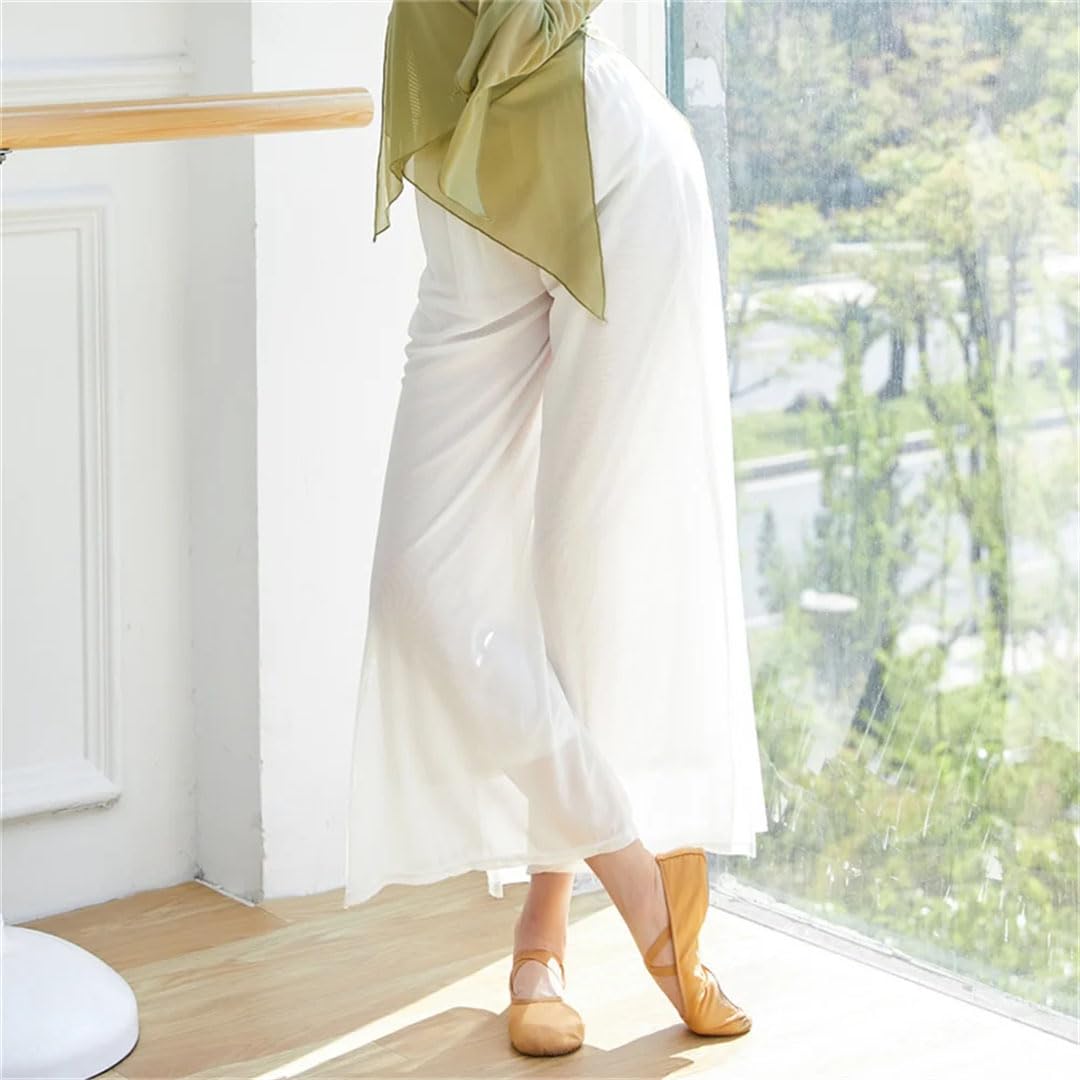 Hgvcfcv Moderne Tanzhose für Damen, lockeres weites Bein, Tanzhose, klassischer Tanz, Alltag, Yoga-Hose