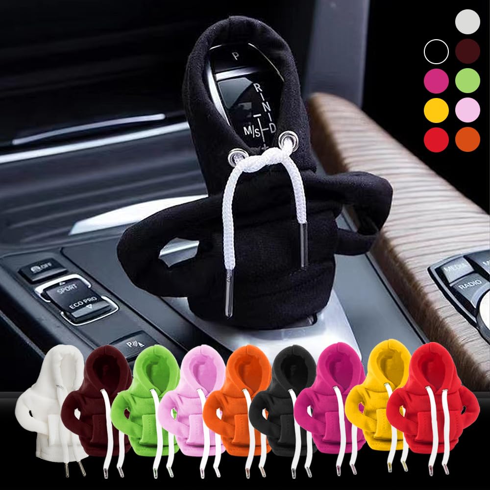 Universal Pink Gear Shift Knob Cover Mini Hoodie Protector W/ Max 2.2" Diameter