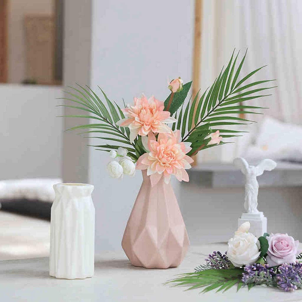 Amazon｜造花花束ブーケ 枯れない花 花瓶の装飾のための偽物の花偽物の