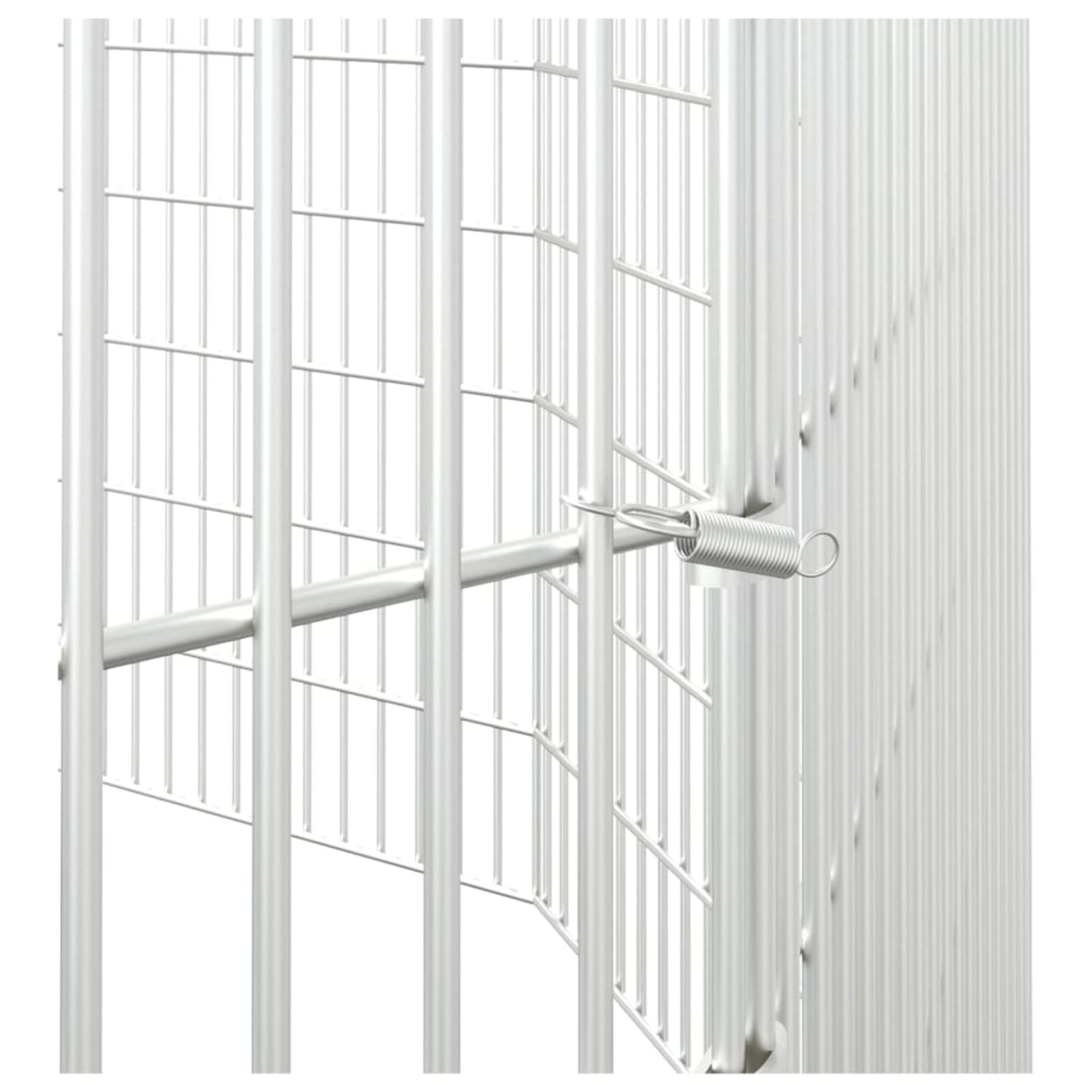 ZEYUAN Jaula para Conejos 10 Paneles, Jaula Cobaya, Corralito para Perros, Vallas para Perros, Valla para Mascotas, Recinto para Conejos, Hierro galvanizado 54x80 cm