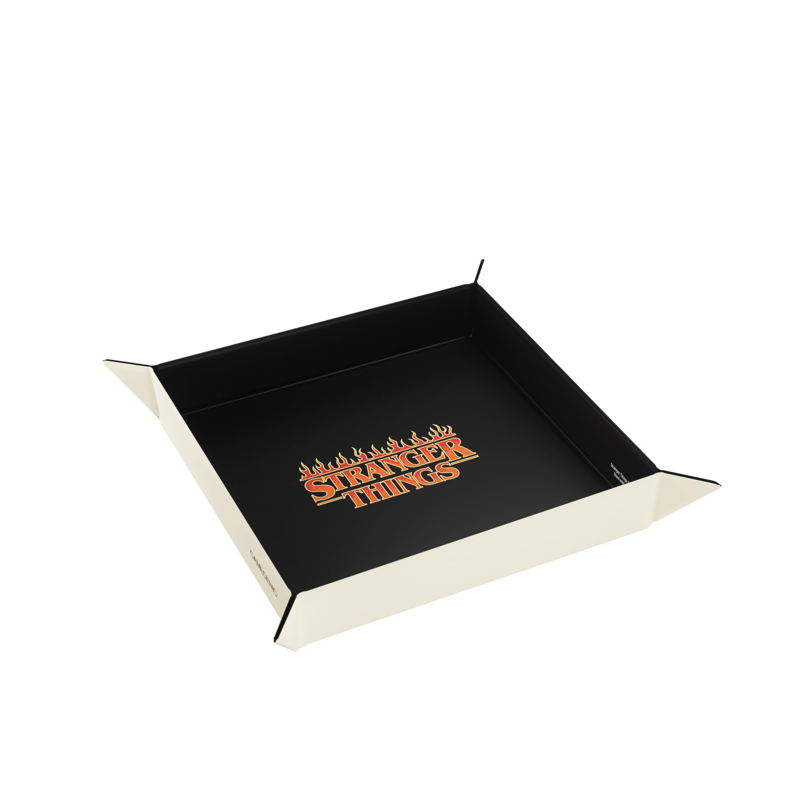 Gamegenic, Stranger Things Hellfire Club Magnetic Dice Tray, Size: Flat 269 x 269 mm, Assembled as a Cube Plate: 230 x 230 mm