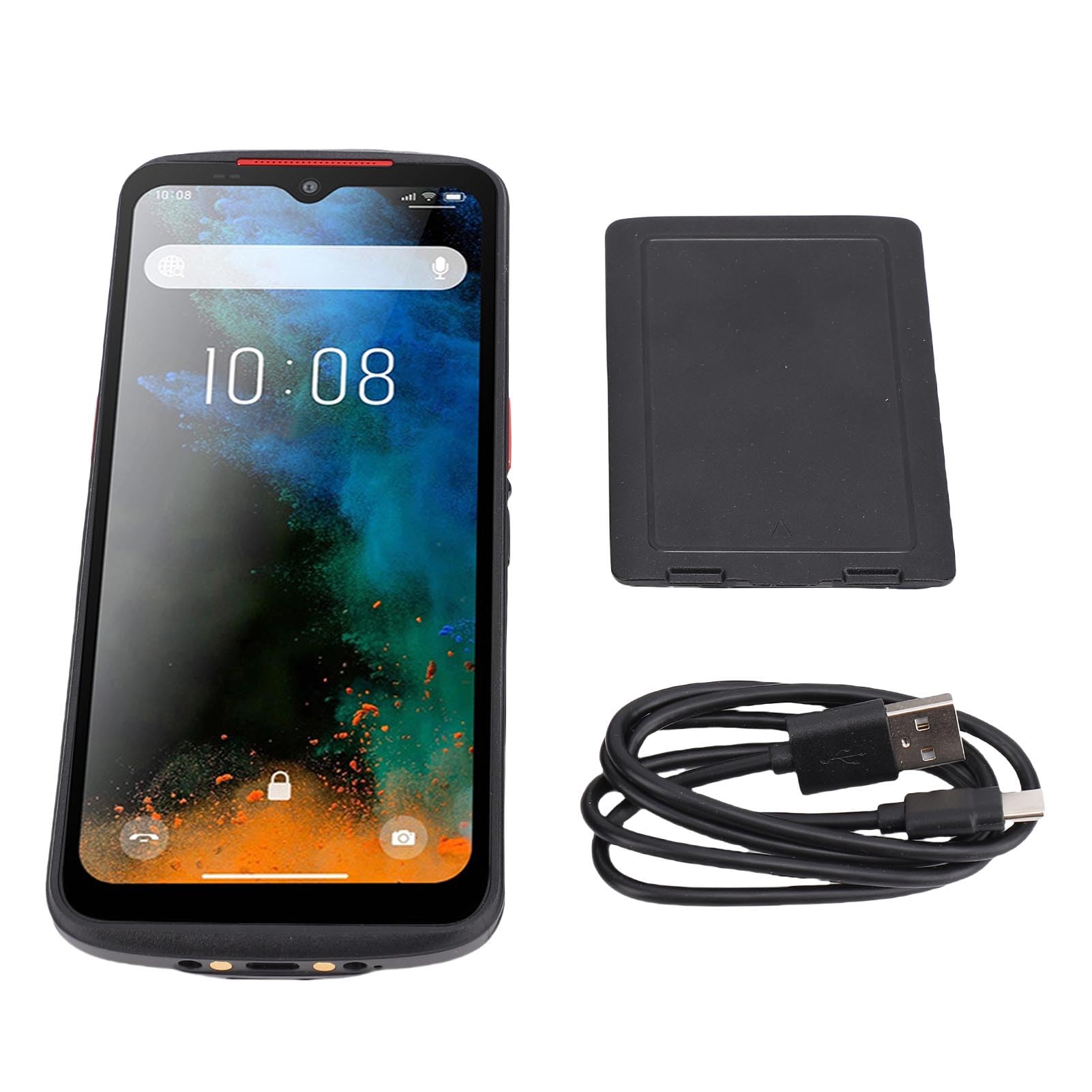 Marhynchus Scanner de Codes-Barres Portatif, ABS WiFi 6, 8MP Avant et 13MP Arrière, Scanner d'inventaire QR 1D 2D pour la Vente au Détail en Entrepôt