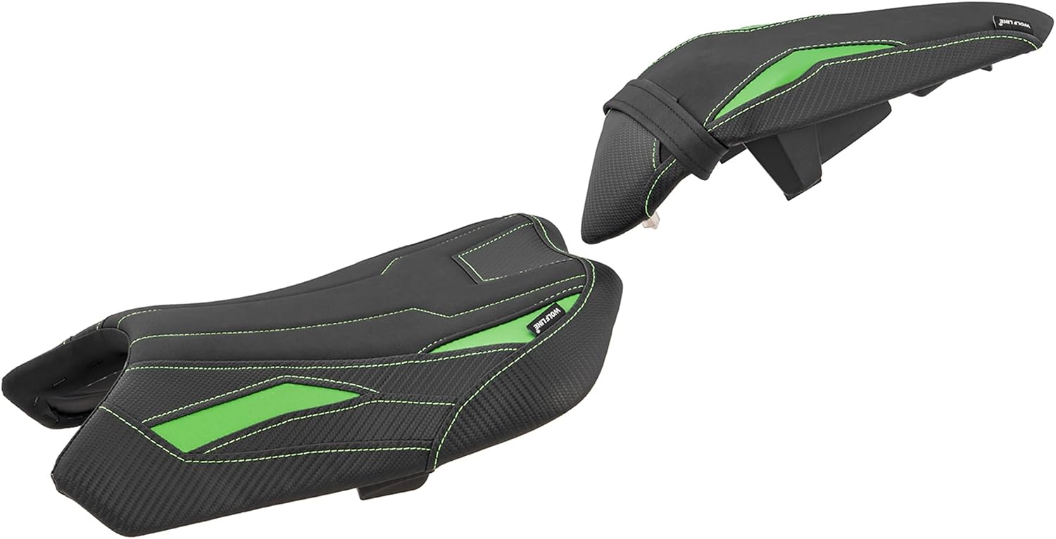 Rider Passenger Comfort Seat Fit for Ninja 7 Hybrid Z7 Hybrid 2024-2026 | Great Upgrade over Stock Seats, Comfortable for Long Rides, Fast Easy Install, Stylish Color-Matched Stitching