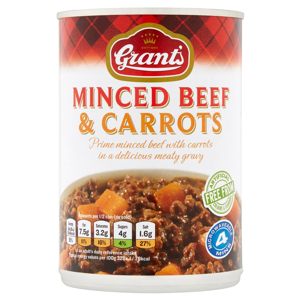 Grants Minced Beef and Carrots, 392g