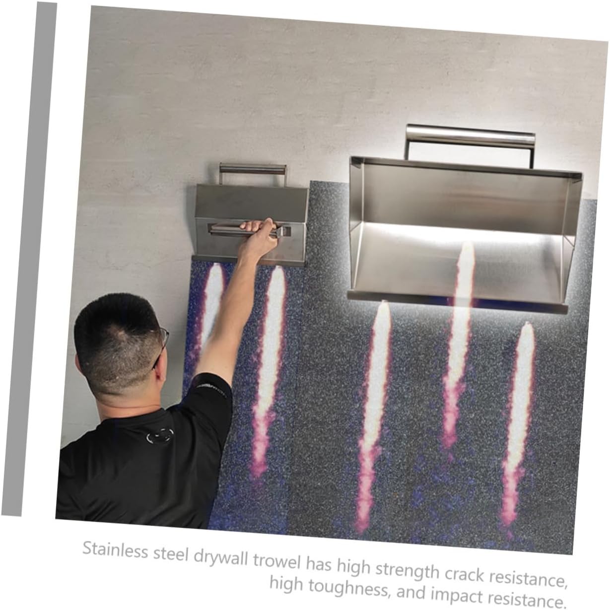 Concrete Trowel Drywall Finishing Tool Wall Plastering Rub Multi-functional Hand Tool for Internal Wall