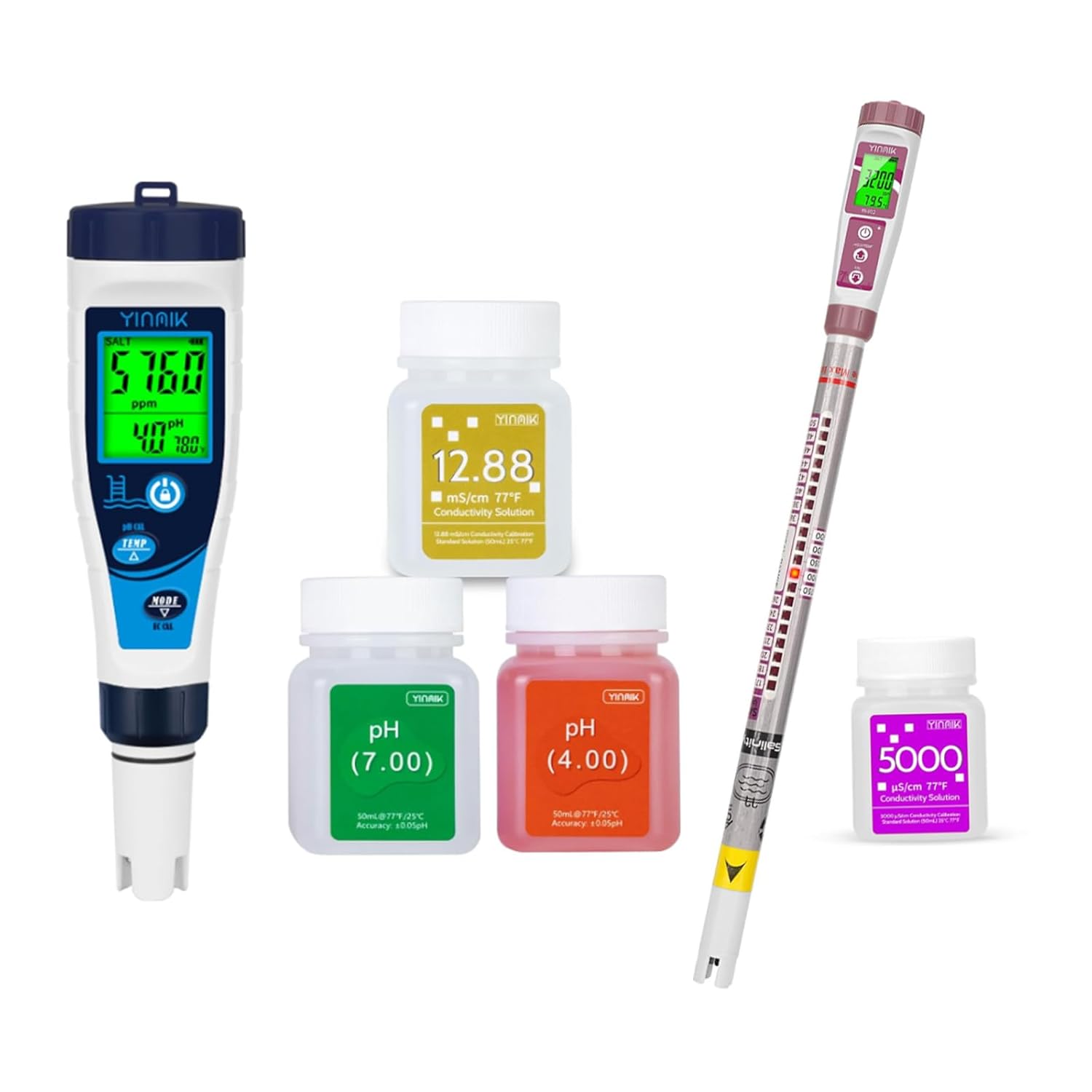 Truncheon Salinity Tester for Saltwater Pool & Spa,Digital LED Display Salt Reader for Swimming Pool,Spa, Hot Tub Freshwater Fish Tank