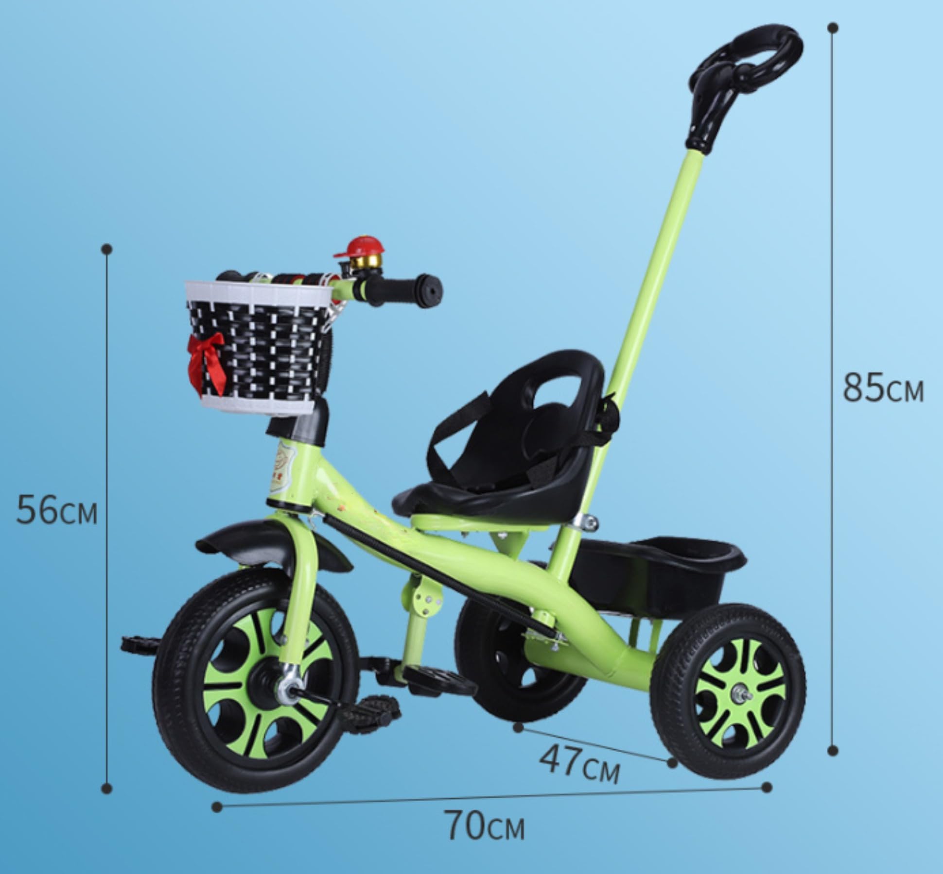 Amazon.co.jp: 三輪車 はしご付きベビーカー 2〜7歳 子供用