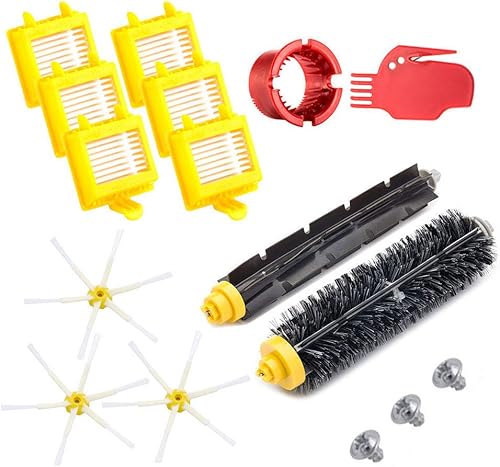 Neutop Kit de accesorios de repuesto mejorado compatible con iRobot Roomba 700 Series 760 761 770 780 790 Robot Aspirador con batidor flexible y