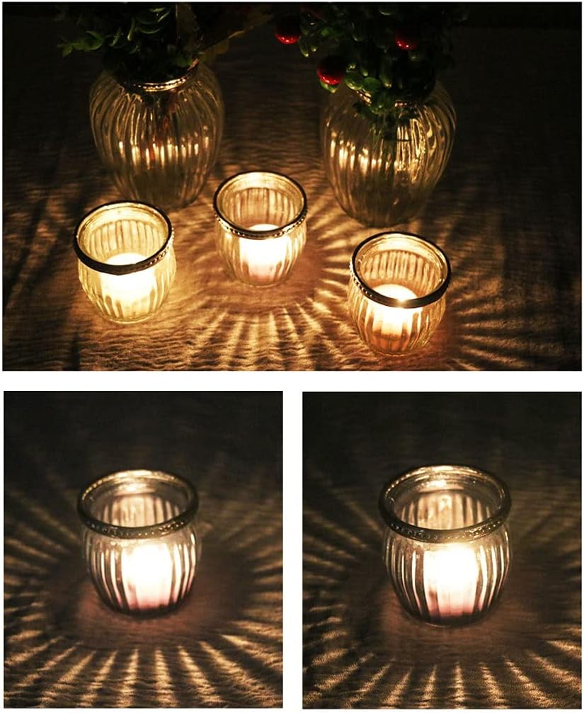 Candle Holders Simple and Creative Glass Iron Candle Cup Three Piece Candle Holder Decoration Birthday Wedding Table Candle Light Decoration Candlestick Holders