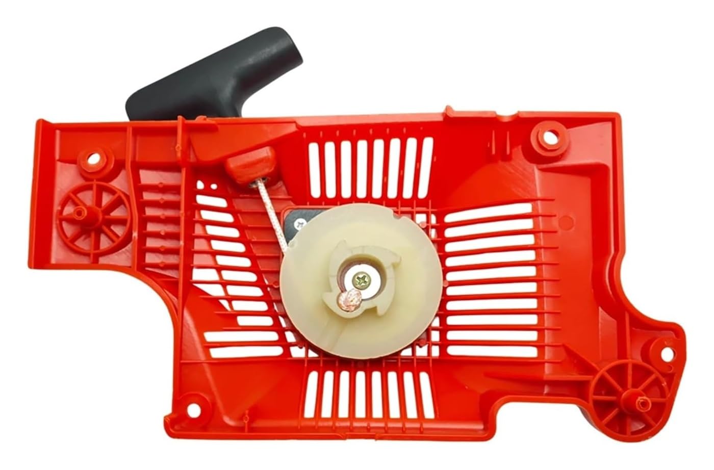 Kit de Repuesto de bujía de Filtro de Combustible con Resorte de Agarre de Mango de Cuerda de polea de Arranque de Retroceso Compatible con Motosierra 50 51 55