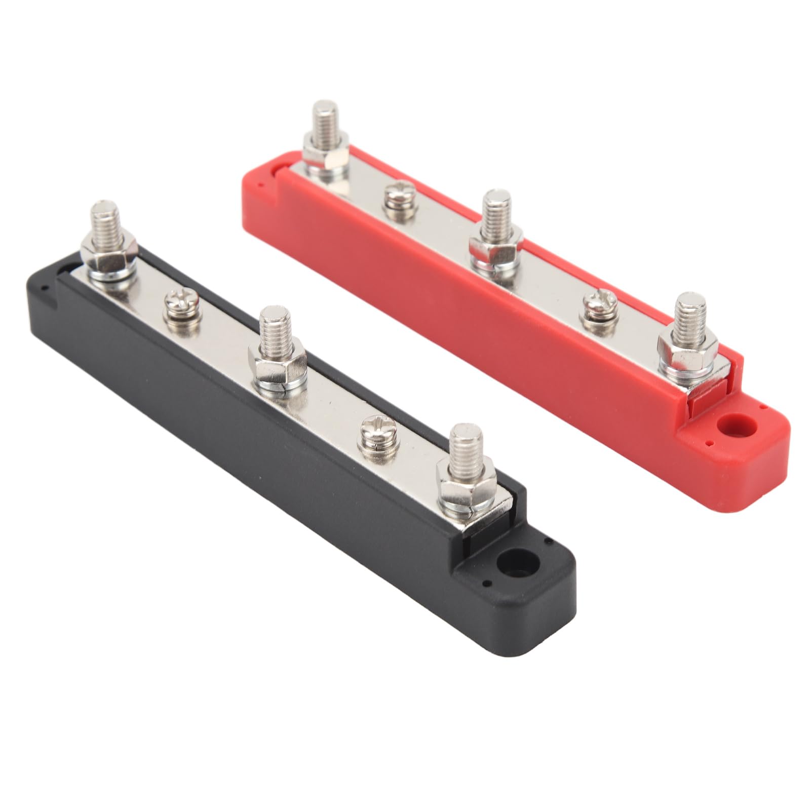 1 coppia 150A Bus Bar DC12V a 48 V Blocco di distribuzione dell'alimentazione 3X M6 Borchie Morsettiera per Auto Barca Marine Caravan RV (Senza terminale)